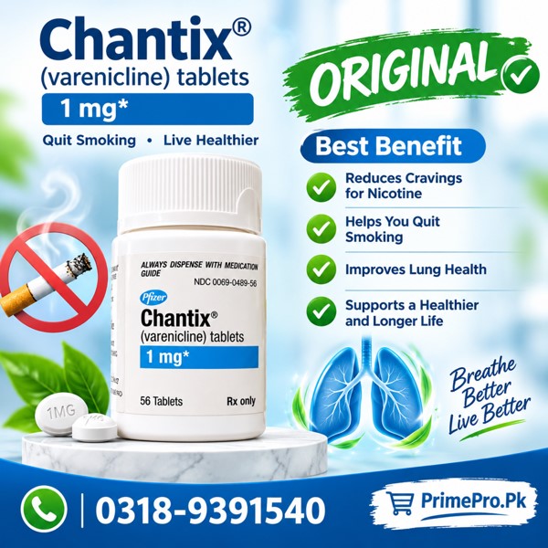 Chantix Varenicline Tablets 1mg Price in Pakistan
