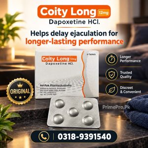 Coity Long Dapoxetine Tablets Price in Pakistan