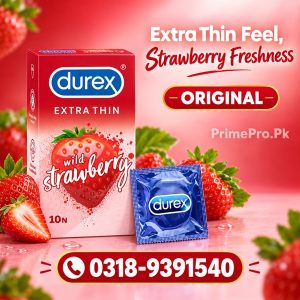 Durex Extra Thin Strawberry Condom Price in Pakistan