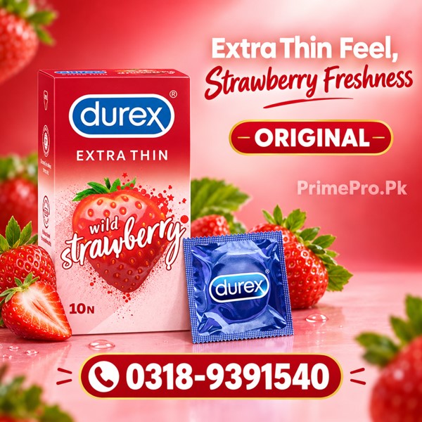 Durex Extra Thin Strawberry Condom Price in Pakistan