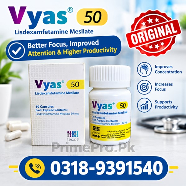 Vyas 50mg Capsules Price in Pakistan